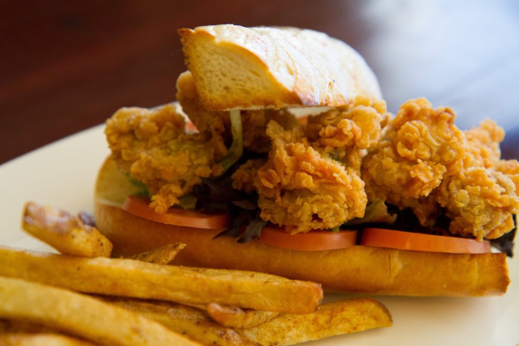 Oyster Po Boy Sandwich · Hoopers Island
