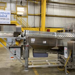 Hoopers Island Oyster Co. Oyster Processing Equipment Outfeed Tumbler Conveyor
