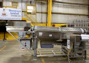 Hoopers Island Oyster Co. Oyster Processing Equipment Outfeed Tumbler Conveyor