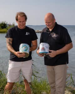 Chris Wyer and Rick Fitzhugh with Hoopers Island Oyster Co. 1st and 5th Heritage Oyster Tins