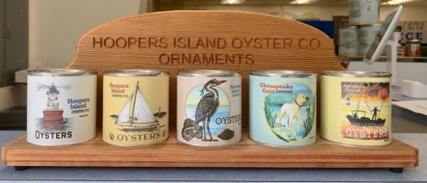 Hoopers Island Heritage Oyster Tin Ornaments